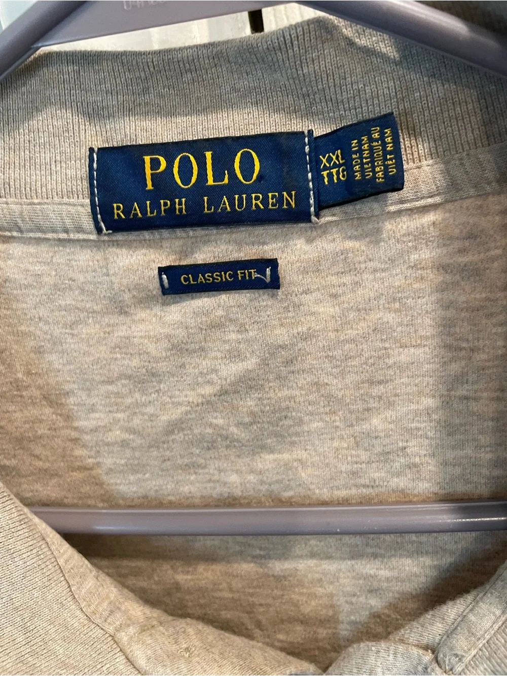 Polo Ralph Lauren short sleeve beige Casual golf polo embroidered flesh pony XXL
